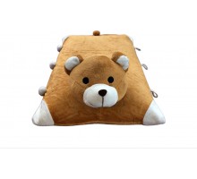 Подушка игрушка 40x60 см, латекс, медведь 