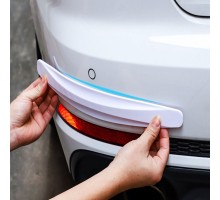 Защитная накладка на бампер белая