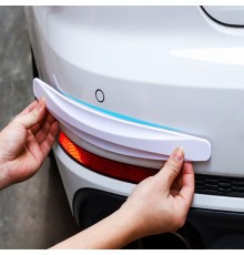 Защитная накладка на бампер белая