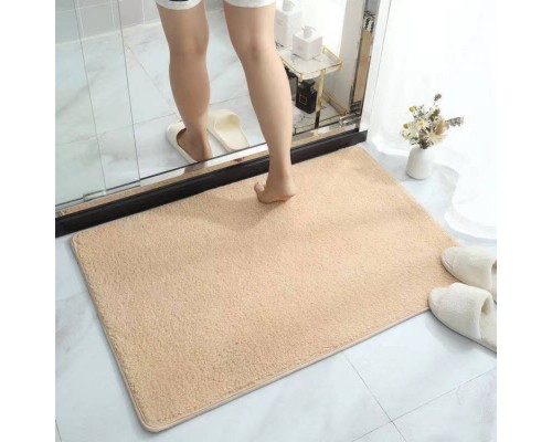 Комплект ковриков для ванной и туалета со шторкой (Белый мрамор)