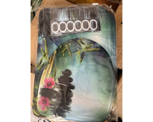 92, Комплект ковриков для ванной и туалета со шторкой 60x40 см (Камень Дзен), , 13990 тг, 516126, Buzz Lady, Аксессуары для ванной комнаты