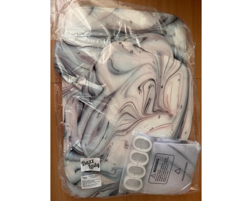 Комплект ковриков для ванной и туалета со шторкой (Гранит)