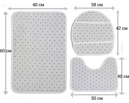 Buzz Lady комплект ковриков 606766 60x40 см, ПВХ, полиэстер, флис