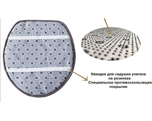 Buzz Lady комплект ковриков ST606012 80x50 см, полиэстер, ПВХ