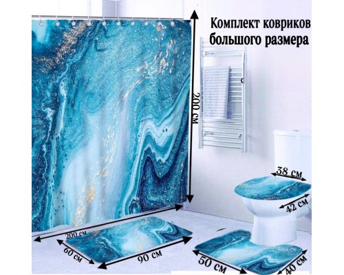 Buzz Lady комплект ковриков B6066784 90x60 см, полиэстер, флис, ПВХ