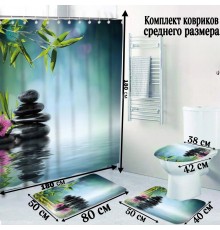 Buzz Lady комплект ковриков 6066782 80x50 см, ПВХ, полиэстер, флис