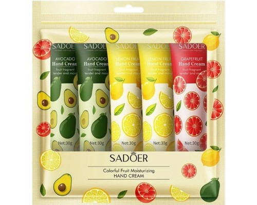SADOER авокадо и цитрусы 5в1 набор уходовой косметики для женщин