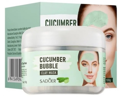 SADOER глиняная Cucumber Bubble 100 мл