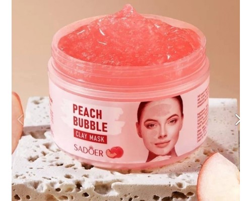 SADOER кислородная Peach Bubble Clay Mask 100 мл