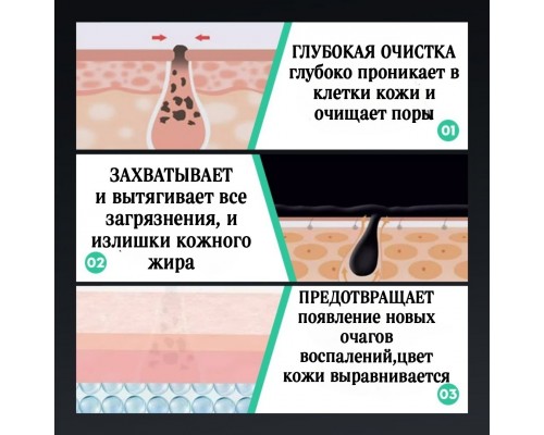 Buzz Lady полоски Bamboo Charcoal Nose Strips 6 шт