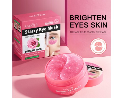 Патчи SADOER гидрогелевые Damask Rose питательные 60 шт