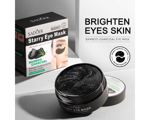 Патчи SADOER гидрогелевые Bamboo Charcoal питательные 60 шт