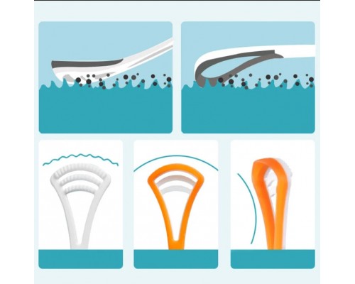 Скребок для чистки языка Оранжевый