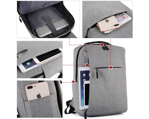 Рюкзак Buzz Lady BZ1201 текстиль серый