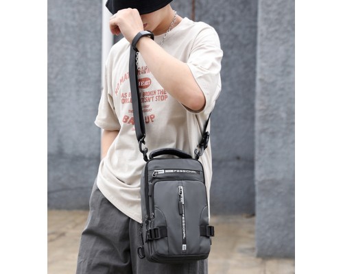 Сумка кросс-боди серая