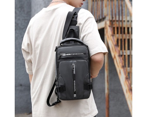 Сумка кросс-боди серая