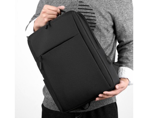 Барсетка черная из натуральной кожи