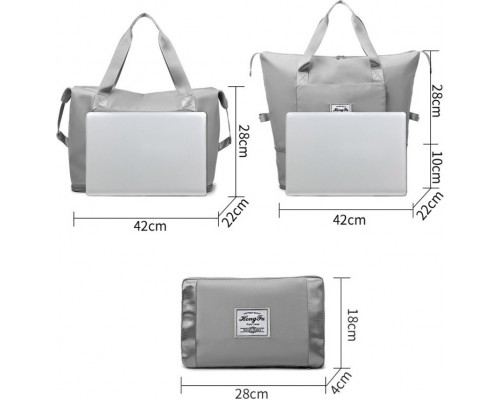 Дорожная сумка трансформер серая 