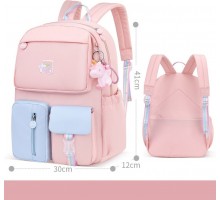 Рюкзак Buzz Lady BZ654321 полиэстер мультиколор, розовый