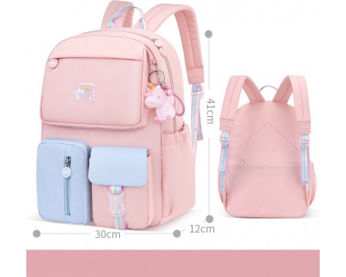 Рюкзак Buzz Lady BZ654321 полиэстер мультиколор, розовый