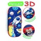 Пенал Buzz Lady 3D пенал космос BZ909509, застежка молния, синий