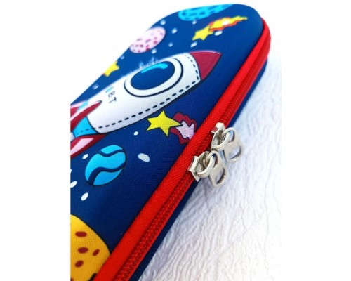 Пенал Buzz Lady 3D пенал космос BZ909509, застежка молния, синий