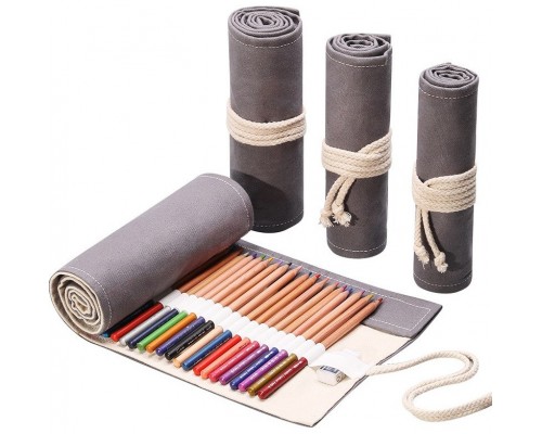 Buzz Lady Пенал скрутка BZ569836, застежка отсутствует, серый