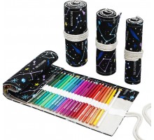  Buzz Lady Пенал скрутка для карандашей и ручек BZ980762, застежка отсутствует, черный