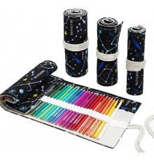  Buzz Lady Пенал скрутка для карандашей и ручек BZ980762, застежка отсутствует, черный