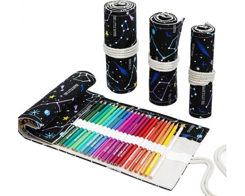  Buzz Lady Пенал скрутка для карандашей и ручек BZ980762, застежка отсутствует, черный