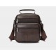 Мужская барсетка натуральная кожа с ручкой кофейная 