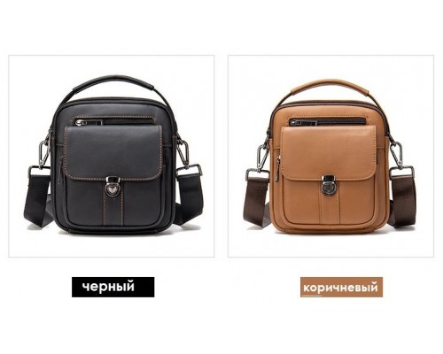 Барсетка Buzz Lady 176001 натуральная кожа черный