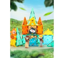 Конструктор магнитный Kebo KBDM-56CY, мультиколор